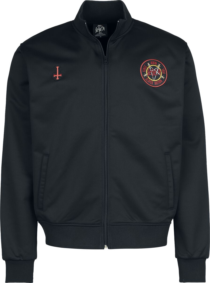 Levně Slayer Soccer Trackjacket Tepláková bunda černá