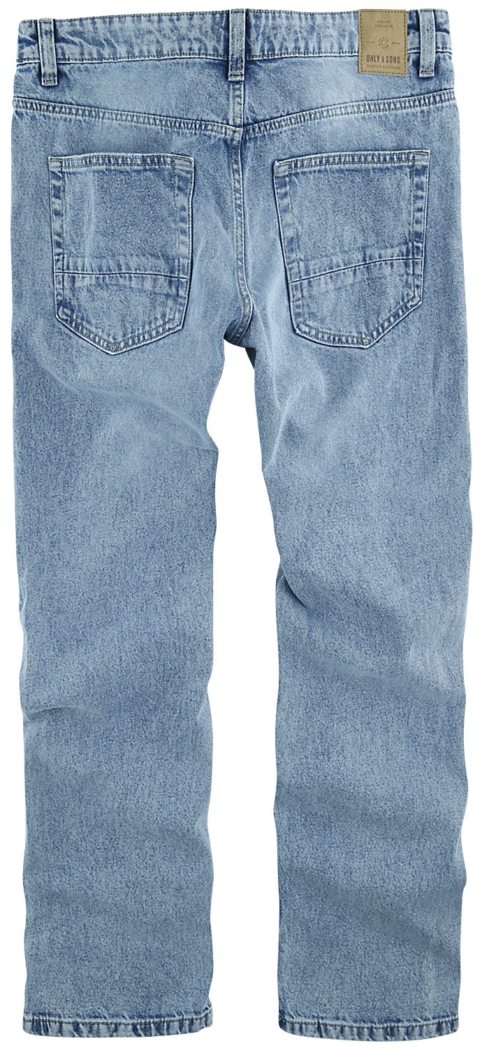 ONLY and SONS Jeans - ONSEdge Life Loose Fit - W29L32 bis W34L34 - für Männer - Größe W33L34 - hellblau