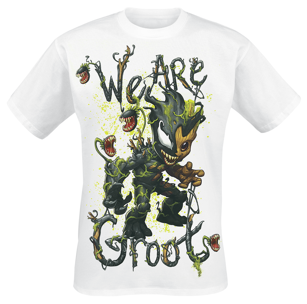 Marvel - Venomized Groot - We Are Groot - T-Shirt - weiß