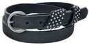 Skew Strap Leather Belt, Black Premium by EMP, Gürtel