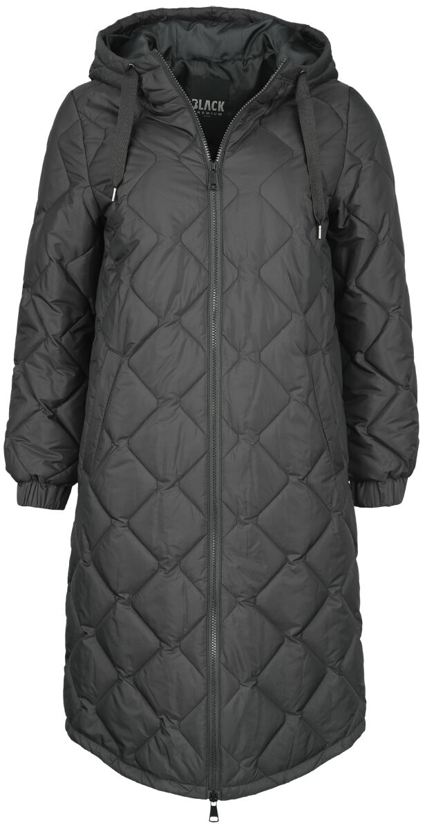 Levně Black Premium by EMP Prošívaný kabát Dámský kabát černá