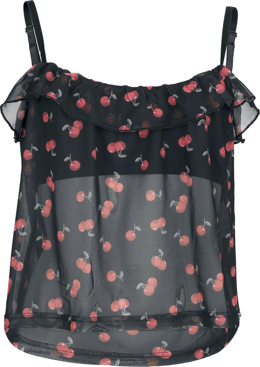 4069225051415 - Sweet Cherries Top schwarz in M