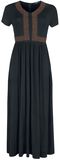 Langes Kleid mit Knotenborte, Black Premium by EMP, Langes Kleid