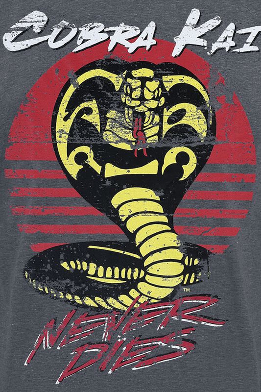 Männer Bekleidung Never Dies  | Cobra Kai T-Shirt