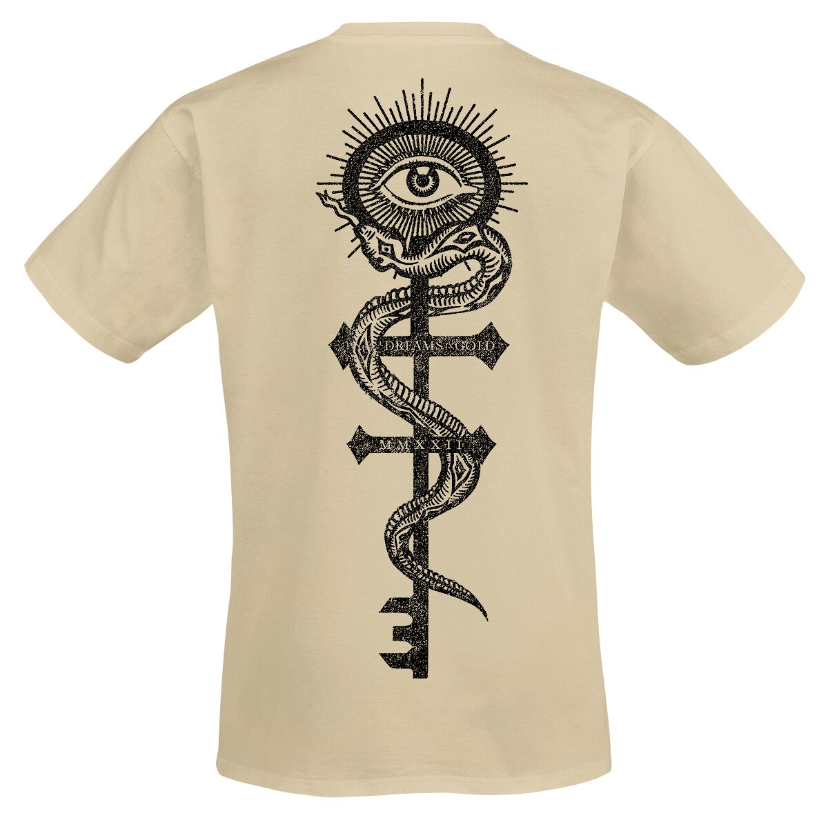 Snake &amp; Key T-Shirt beige von Greta Van Fleet