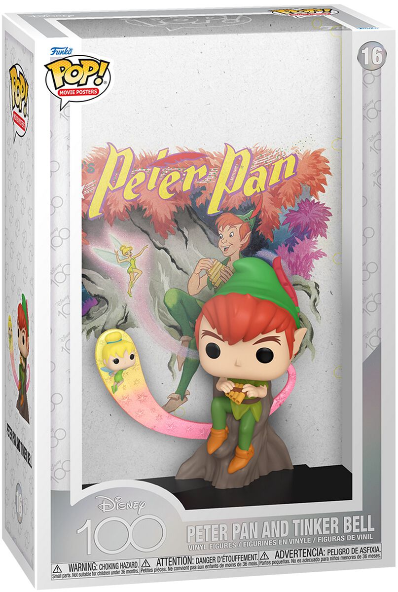 Peter Pan Funko Pop! Movie Poster - Peter Pan and Tinker Bell Vinyl Figur 16 Funko Pop! multicolor