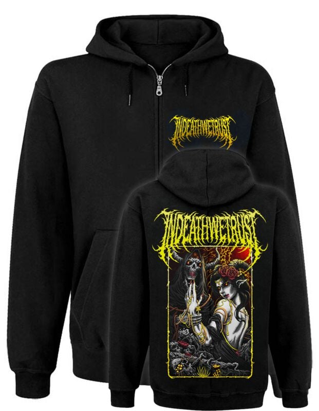 Sweat-shirt zippé à capuche  de In Death We Trust - Sweat Zip Unisexe InDeathWeTrust Eternal Death - S à 5XL - pour Homme - noir