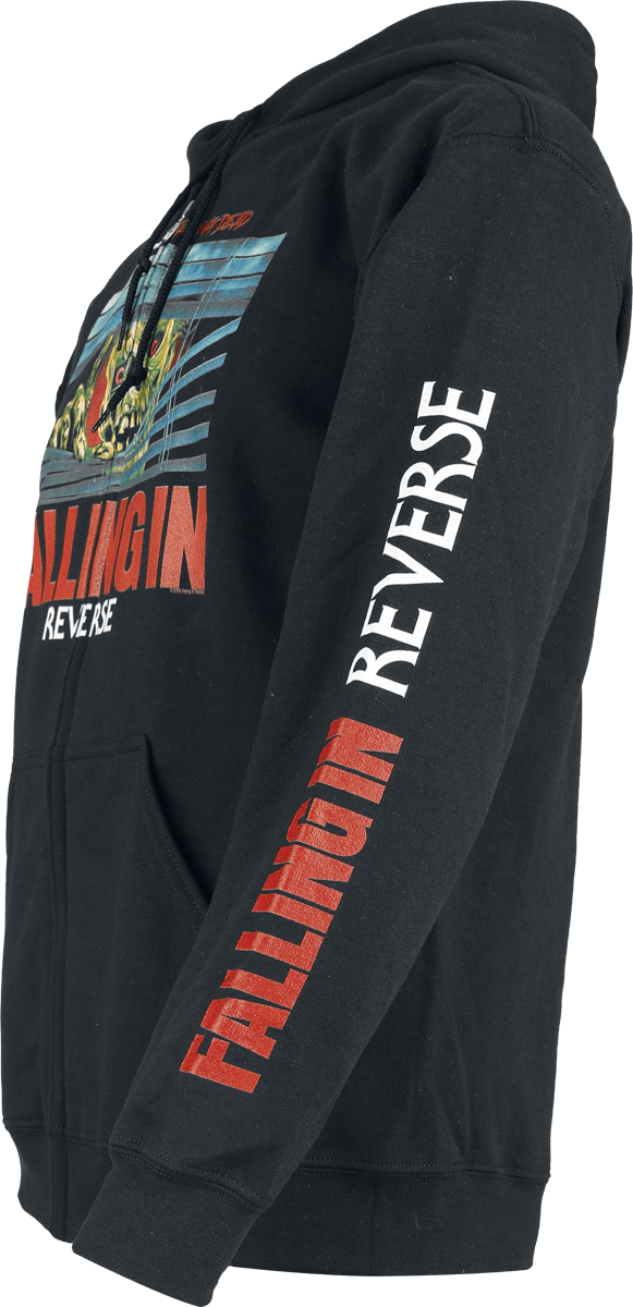 Thumbnail - Falling In Reverse Walking Dead Kapuzenjacke schwarz in 4XL