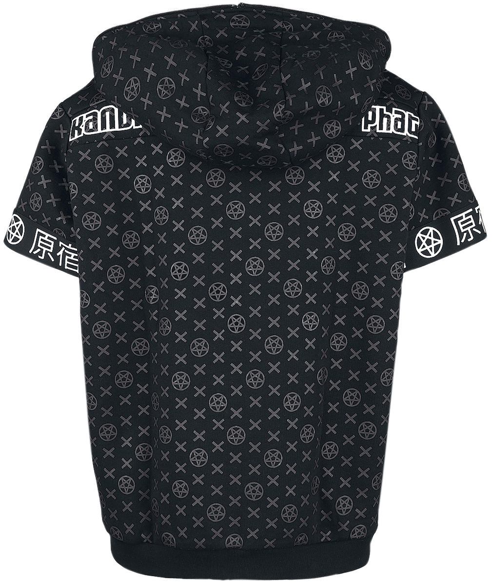 Black Blood by Gothicana - Gothic Kapuzenjacke - Phat Kandi X Black Blood by Gothicana Kapuzenjacke - XS bis XXL - für Damen - Größe XS - schwarz