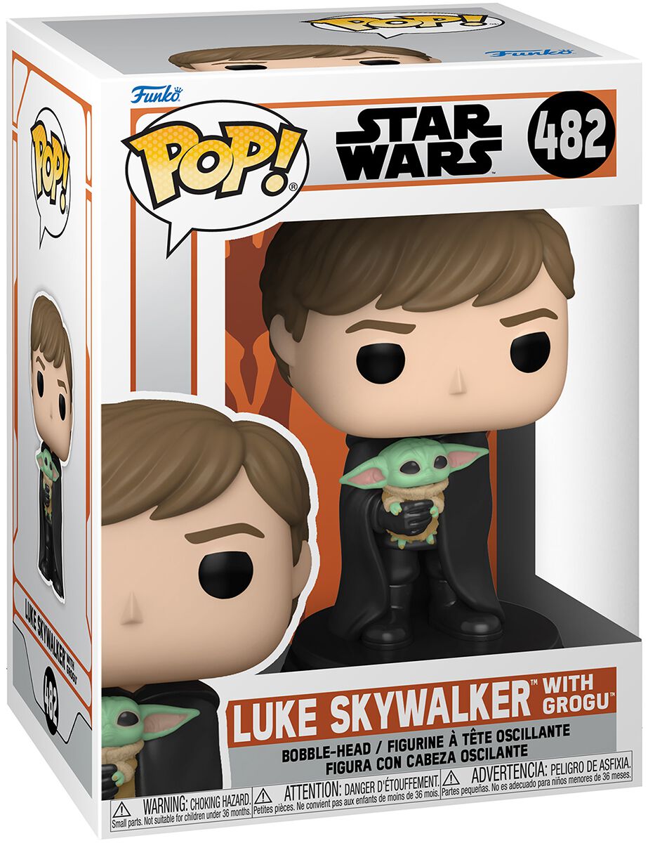 Star Wars Luke Skywalker with Grogu Vinyl Figure 482 Funko Pop! multicolor