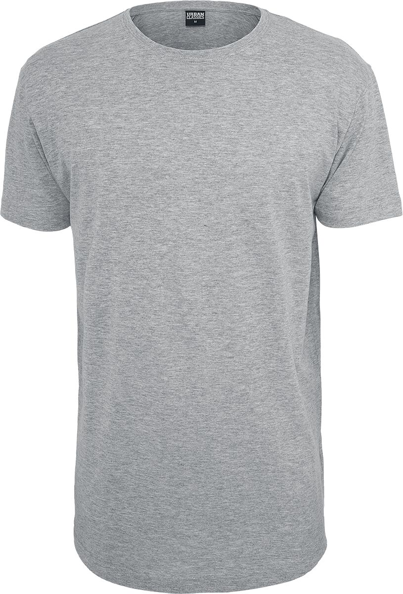 Image of T-Shirt di Urban Classics - Shaped Long Tee - S a XXL - Uomo - grigio