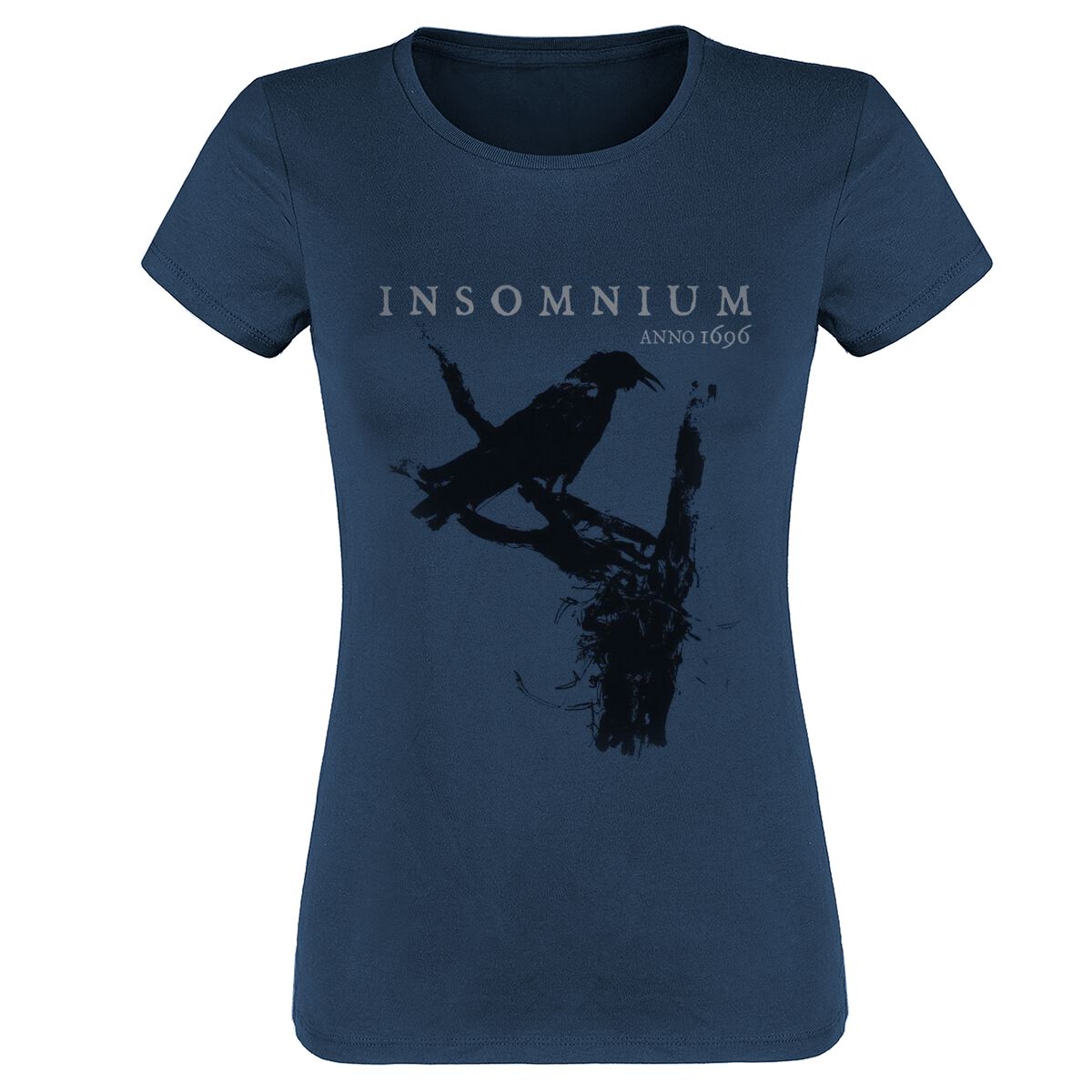 Insomnium T-Shirt - Raven - S bis XL - für Damen - Größe M - navy  - EMP exklusives Merchandise!