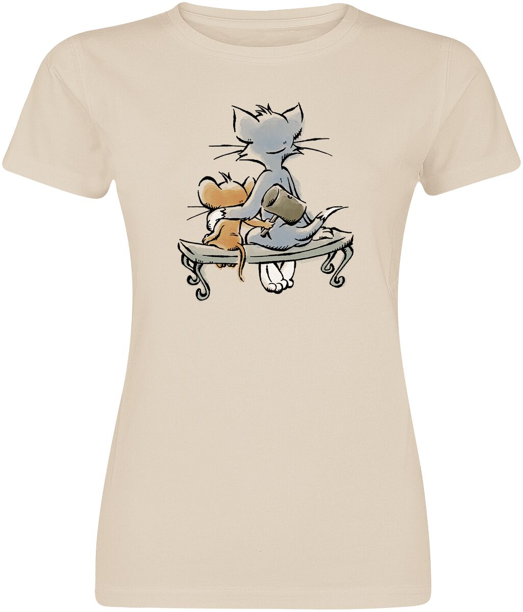 Tom And Jerry Sitting T-Shirt beige