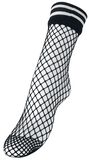 Striped Welted Fishnet Ankle Sock, Pamela Mann, Socken