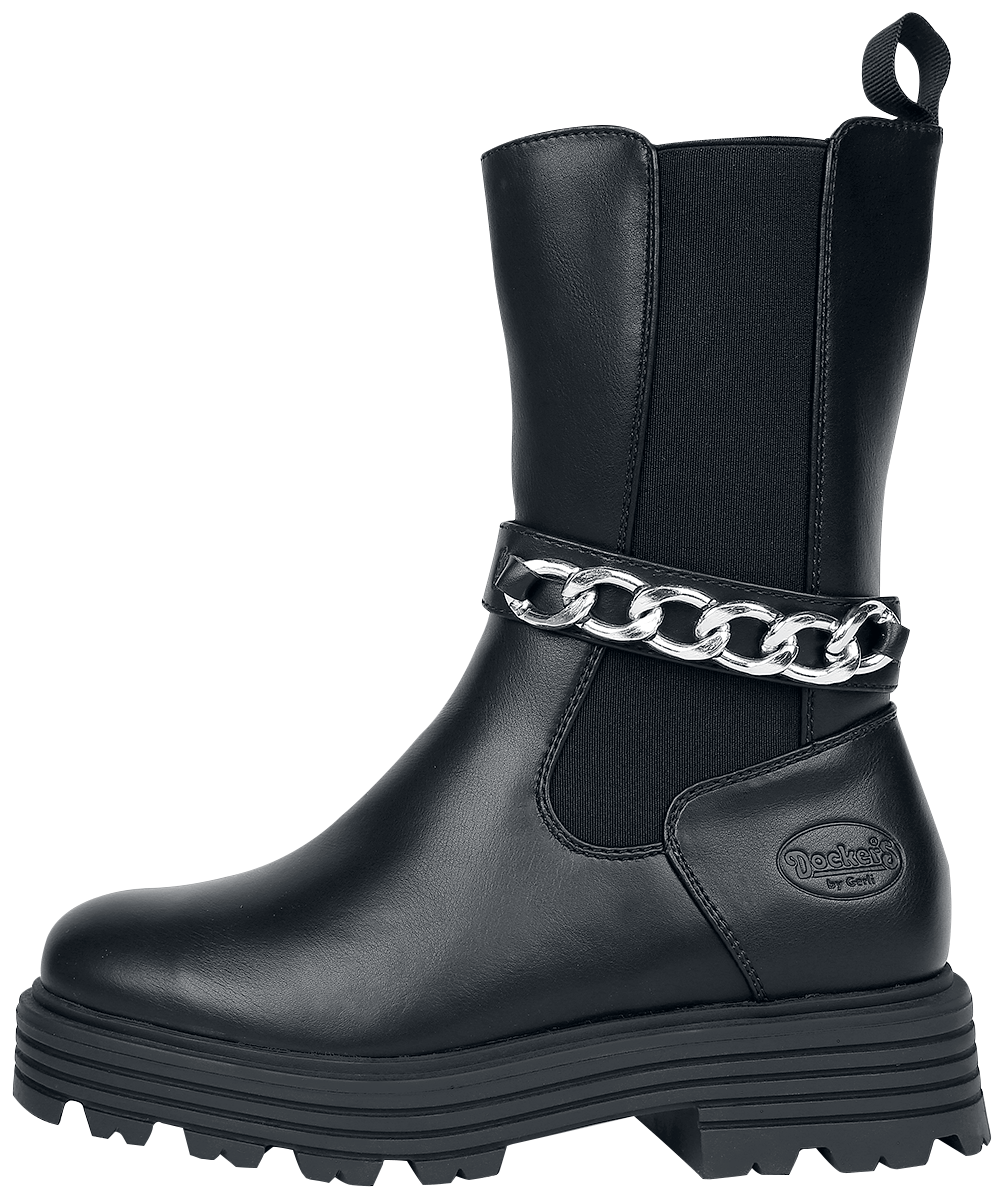 Dockers by Gerli Boot mit Kette Boot schwarz