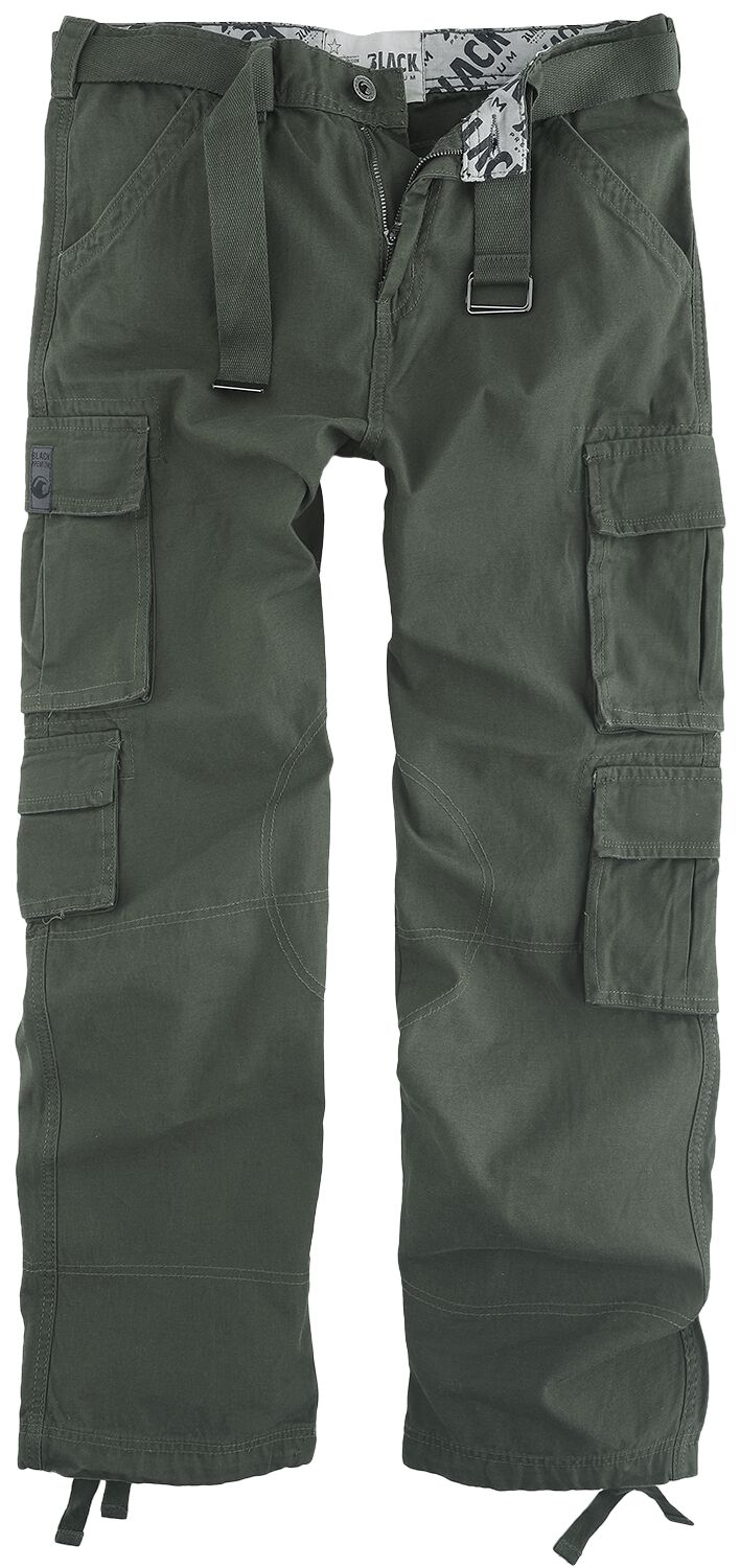 Levně Black Premium by EMP Army Vintage Trousers Kalhoty khaki