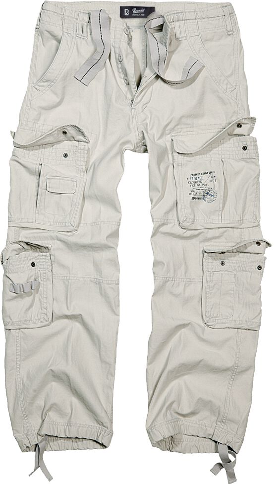 Brandit Cargohose - Pure Vintage Trouser - S bis 4XL - für Männer - Größe S - altweiß