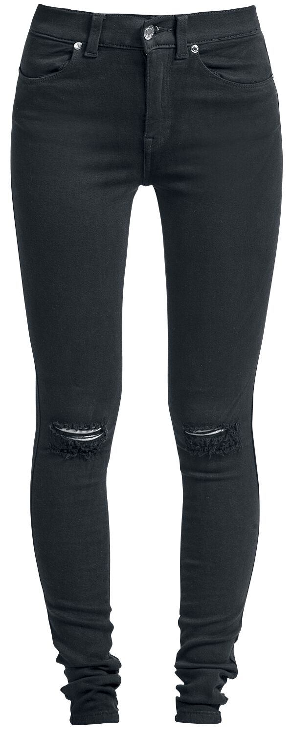 Dr. Denim Jeans Lexy Ripped Knees XS bis XL für Damen Größe M schwarz  - Onlineshop EMP