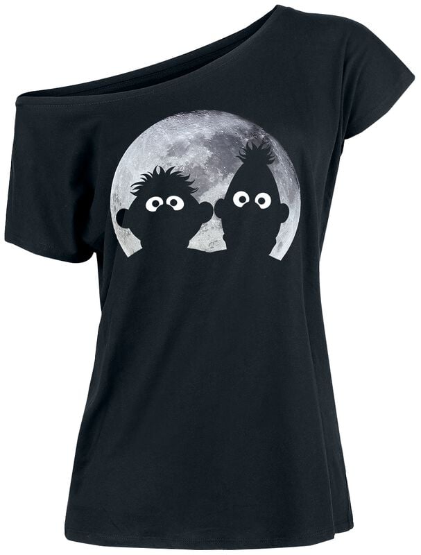 Sesamstraße Ernie und Bert - Moonlight T-Shirt schwarz in L