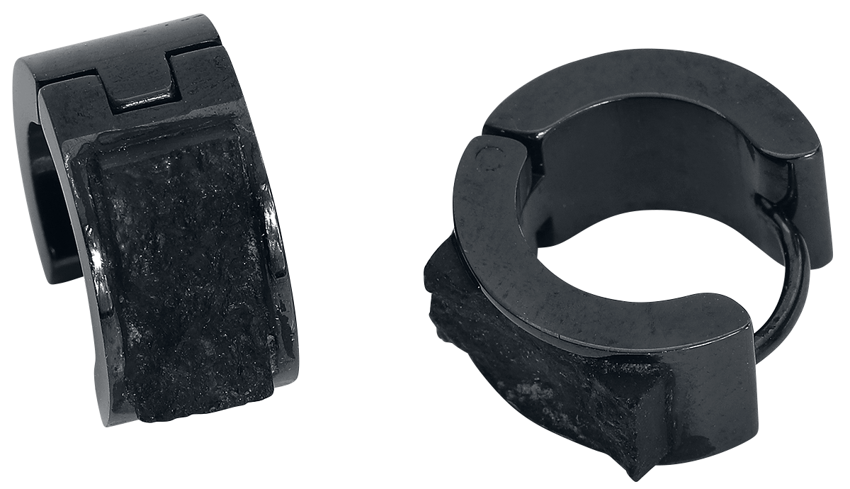 Rockers Raw Black Ohrring schwarz