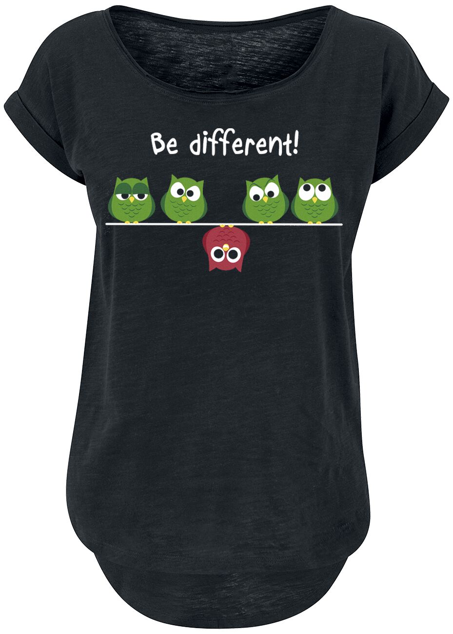 Be Different! T-Shirt - XS bis 5XL - für Damen - Größe XS - schwarz