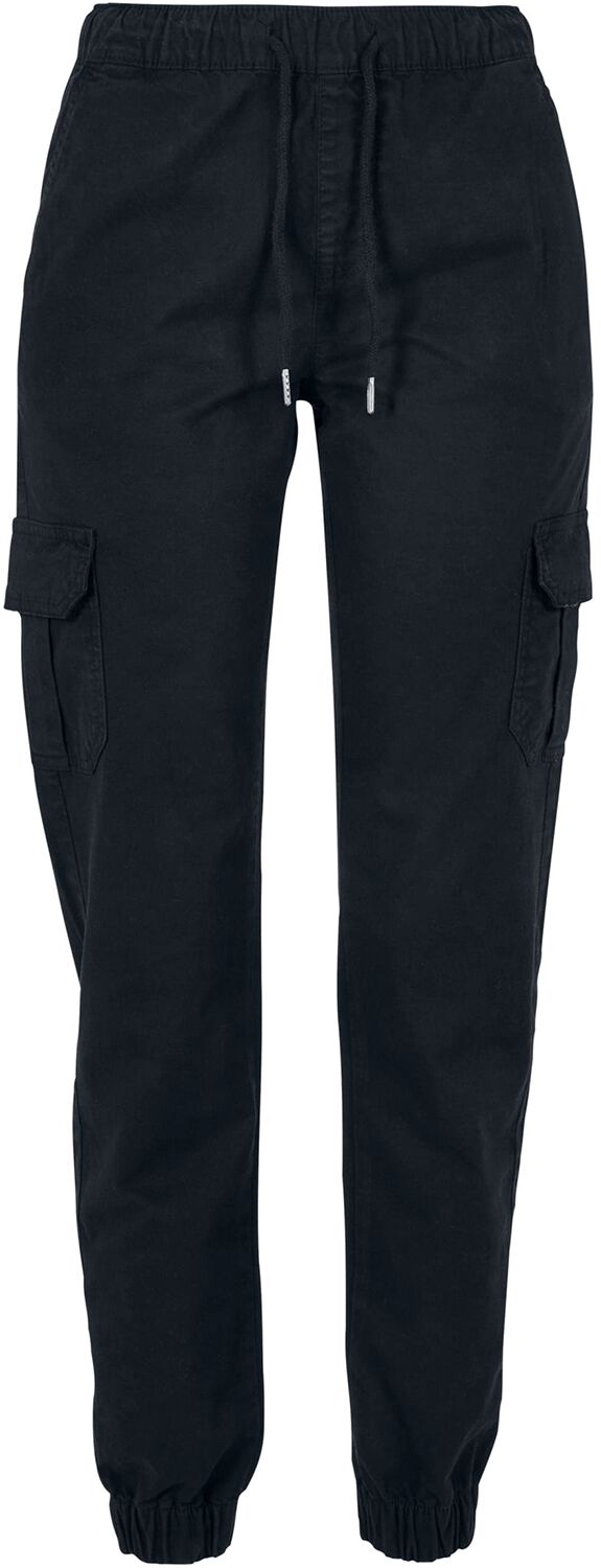 Urban Classics Trainingshose Ladies High Waist Cargo Jogging Pants XS bis XL für Damen Größe M schwarz  - Onlineshop EMP