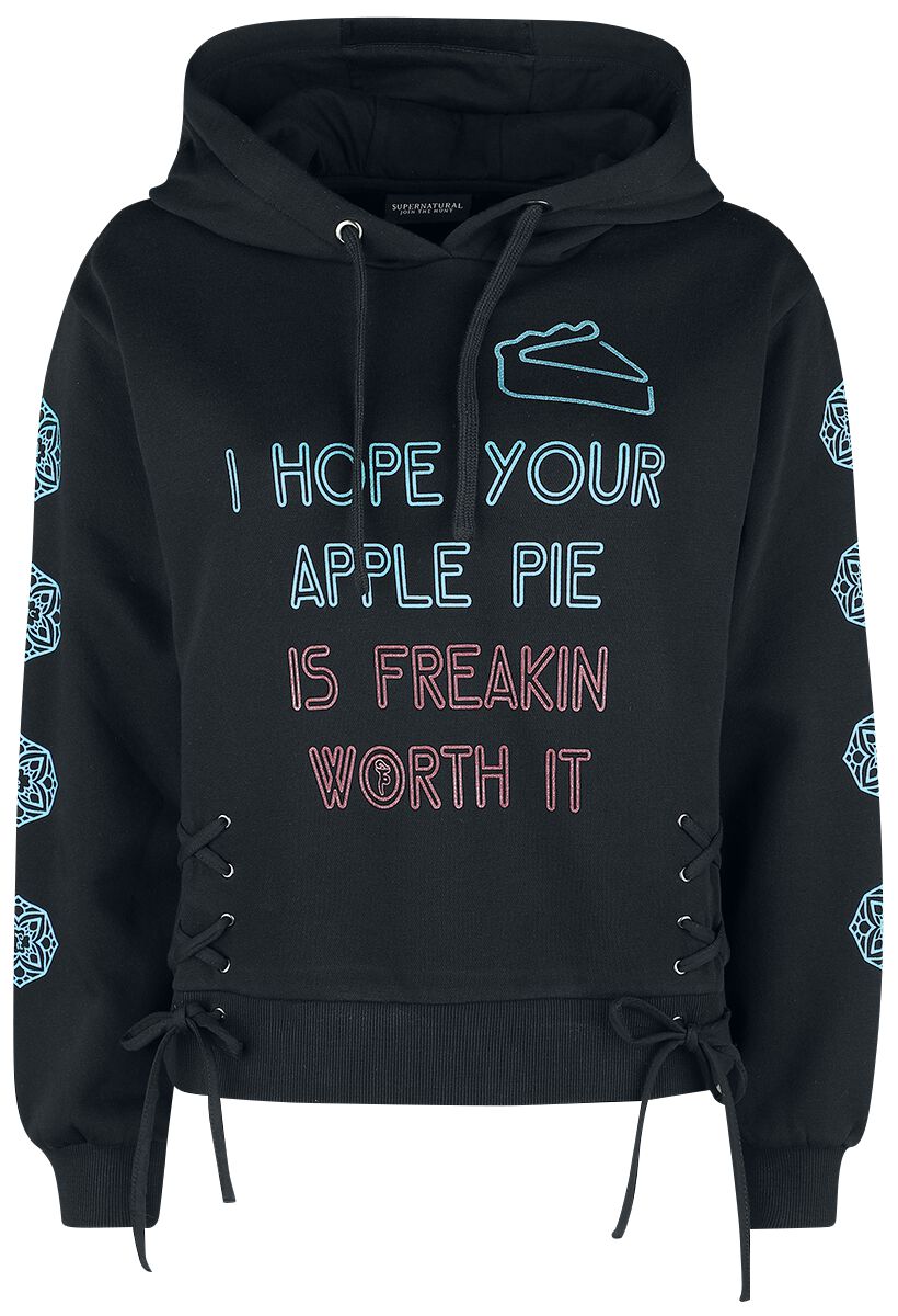 Supernatural Apple Pie Hooded sweater black