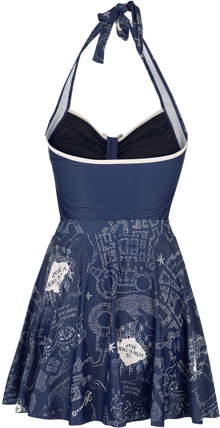 Harry Potter Marauder's map Badeanzug dunkelblau