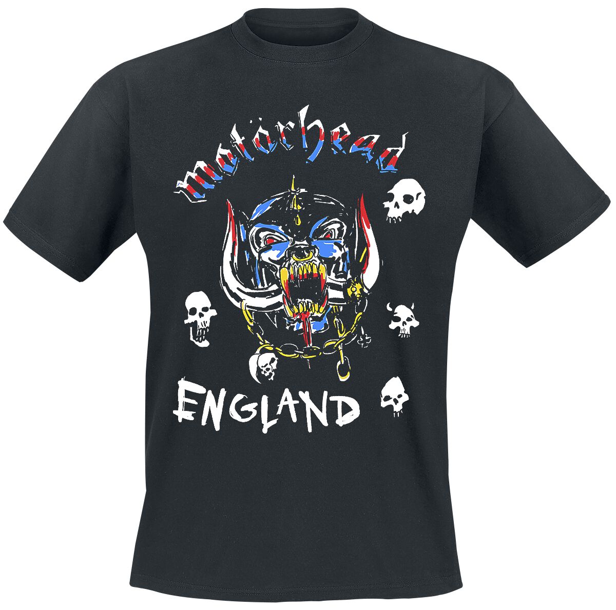 England Doodle T-Shirt schwarz von Motörhead