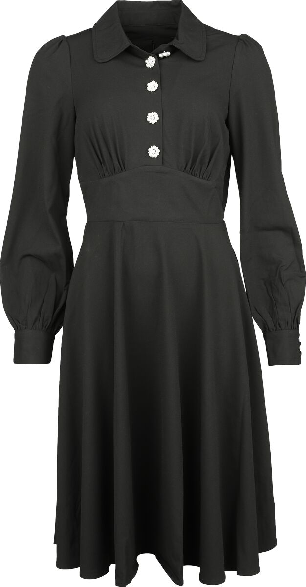 Hell Bunny Mia Midi Dress Mittellanges Kleid schwarz in XS