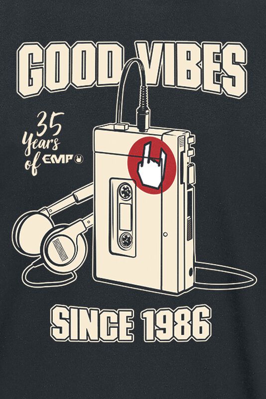 Große Größen Männer Good Vibes Since 1986 | 35 Jahre EMP T-Shirt