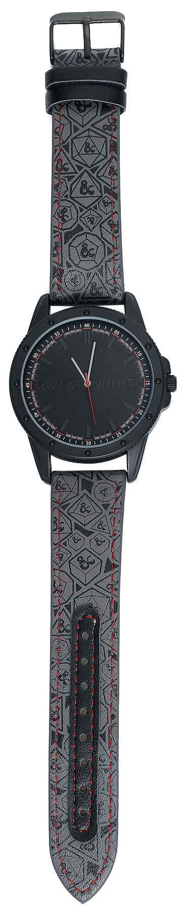 Dungeons and Dragons - Gaming Armbanduhren - für Männer - schwarz/grau