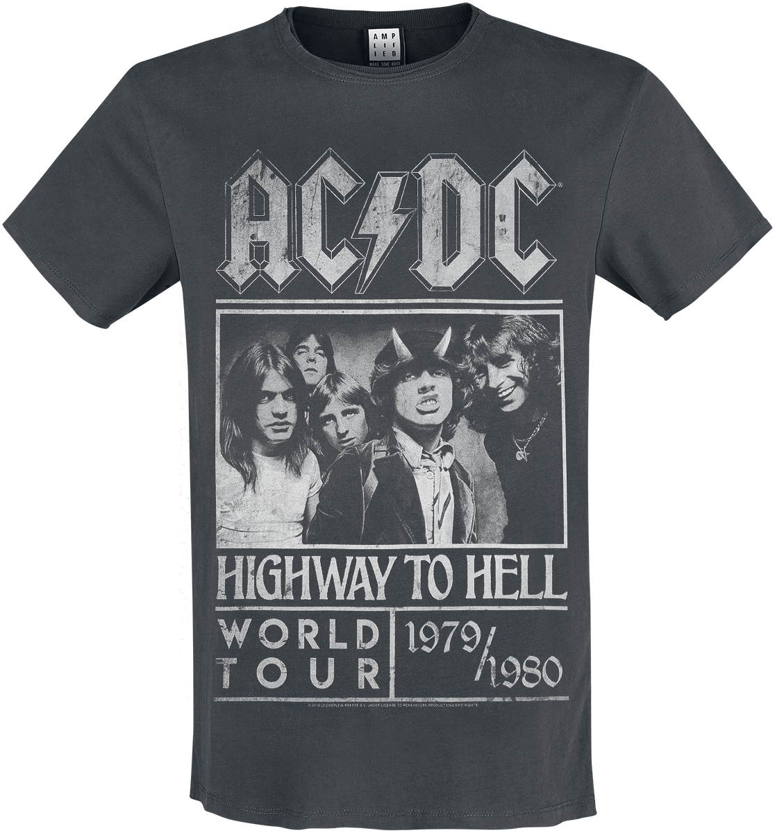 AC/DC - Amplified Collection - Highway To Hell Poster - T-Shirt - charcoal image