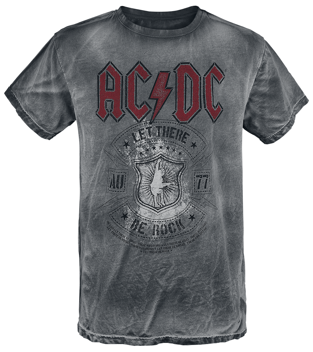 T-shirt  av AC/DC - Let There Be Rock - Herr - grå