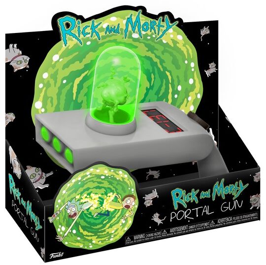 Rick And Morty Portal Gun Partyspiel multicolor