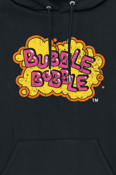 Bubble Bobble - Gaming Kapuzenpullover - Logo - S bis 3XL - für Männer - Größe XXL - schwarz