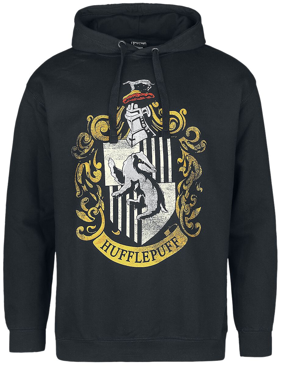 Harry Potter Hufflepuff Kapuzenpullover schwarz Harry Potter Hufflepuff Kapuzenpullover schwarz