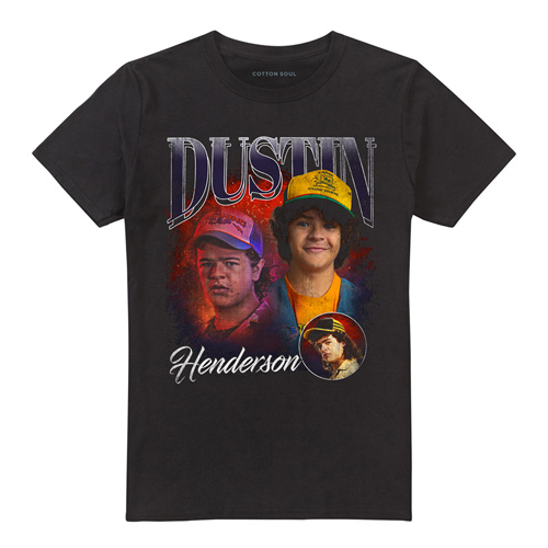 Stranger Things  T-Shirt - Season 5 - Dustin Henderson - black