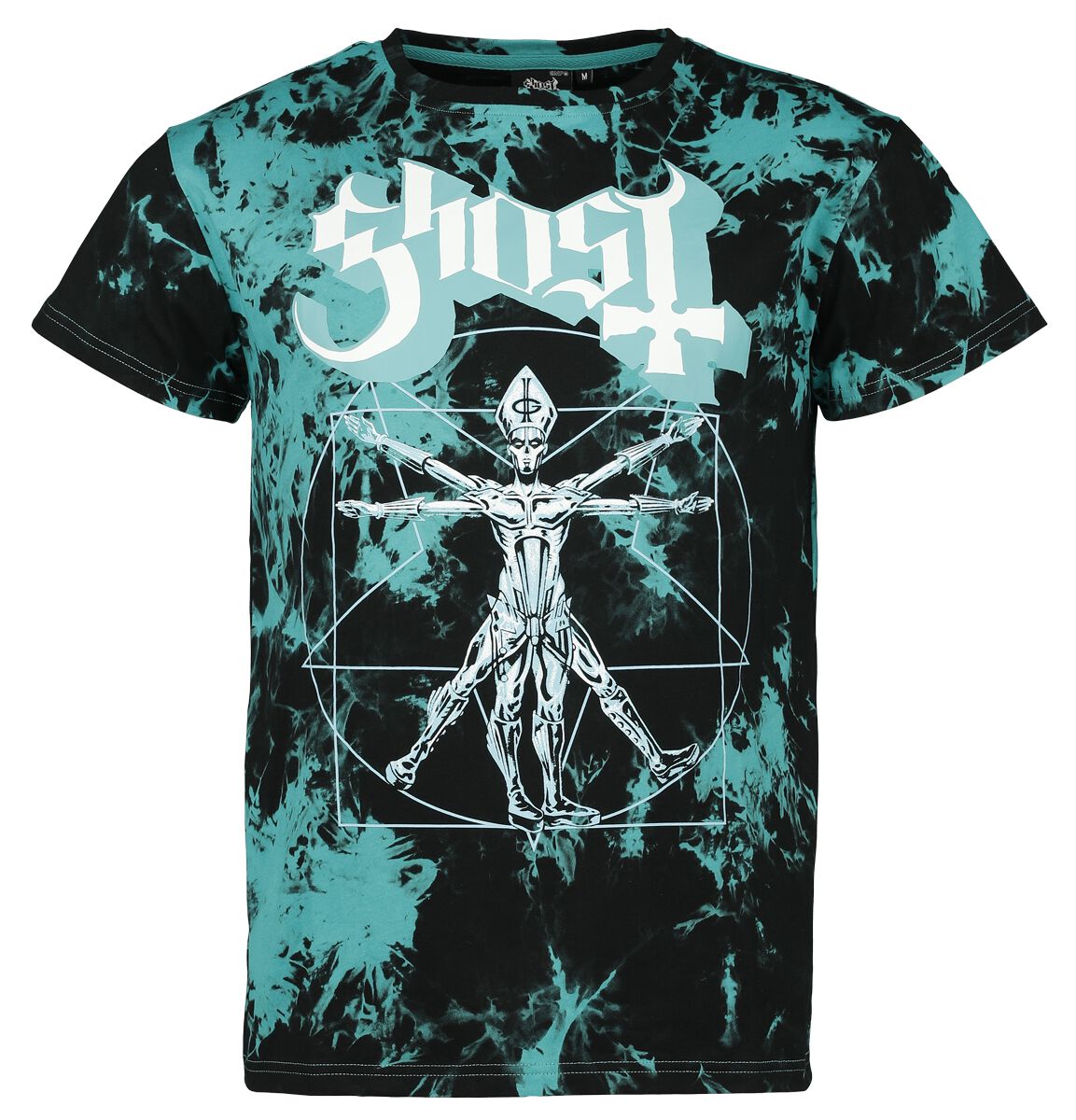 Ghost T-Shirt - EMP Signature Collection - S bis 3XL - für Männer - Größe XL - schwarz/türkis  - EMP exklusives Merchandise!