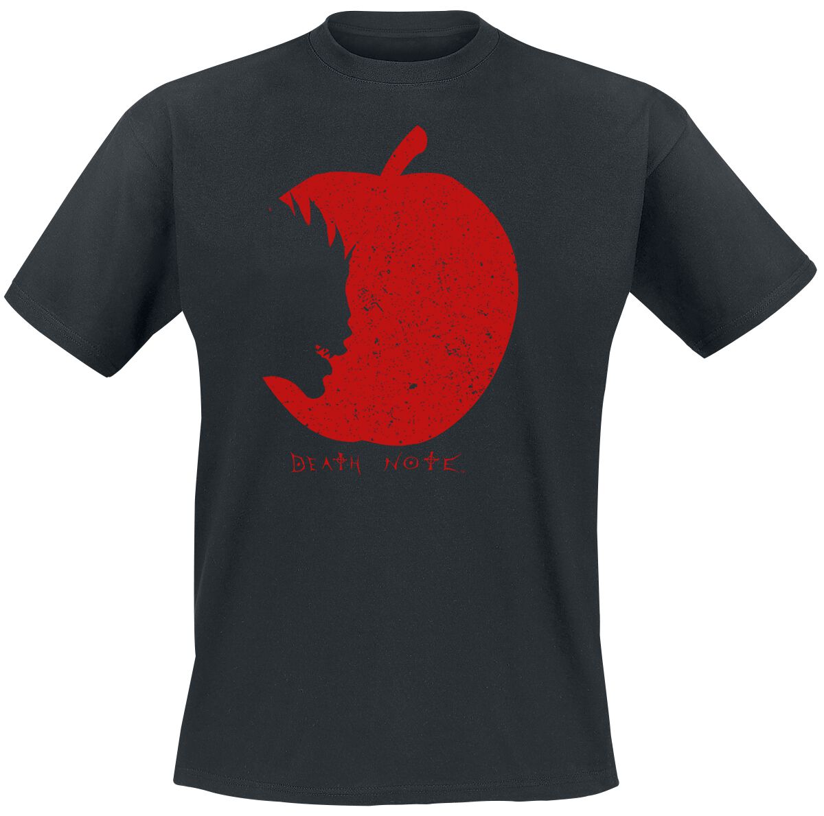 Death Note Ryuk Red Apple T-Shirt black
