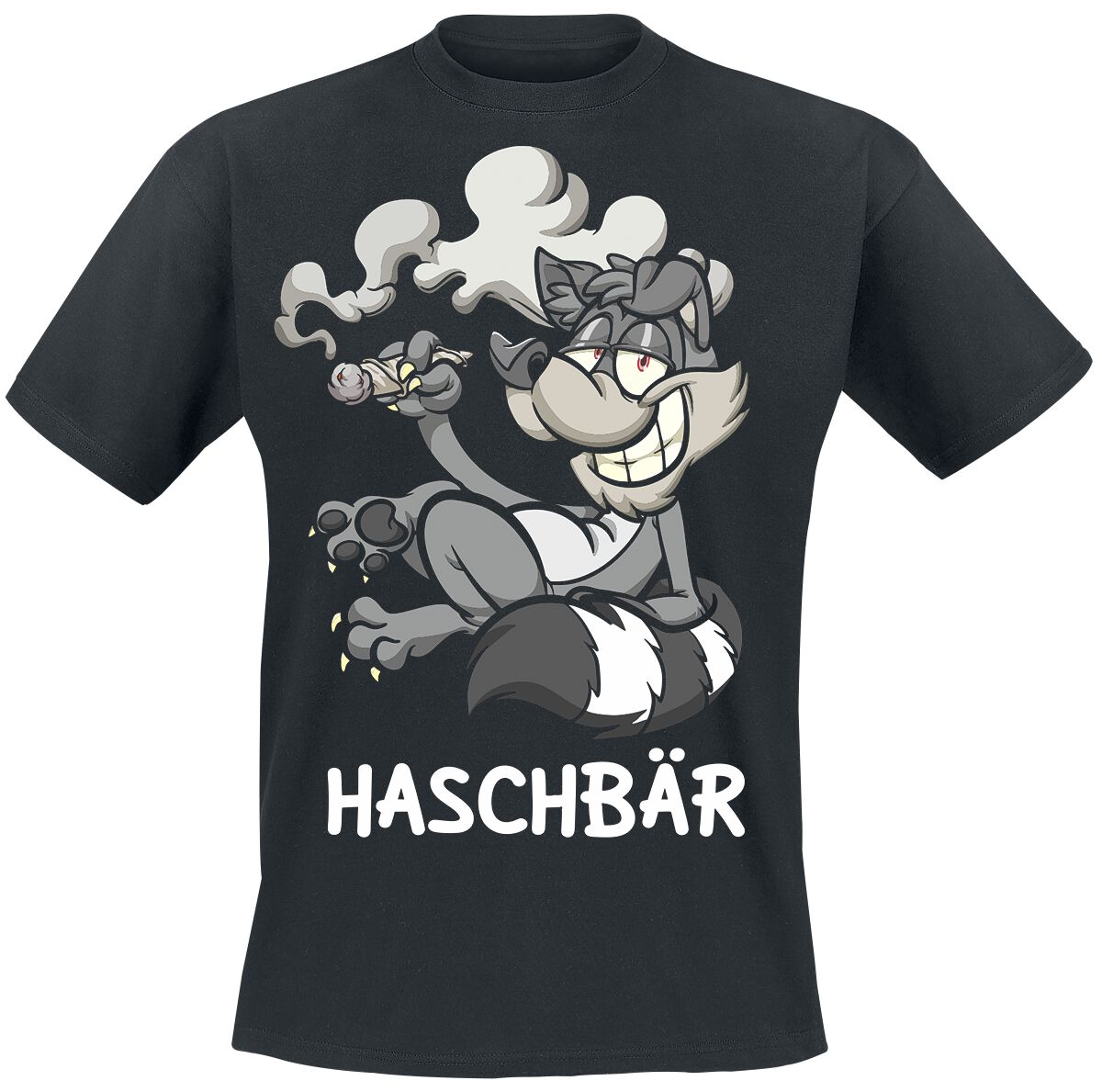 Tierisch Haschbär T-Shirt schwarz Tierisch Haschbär T-Shirt schwarz