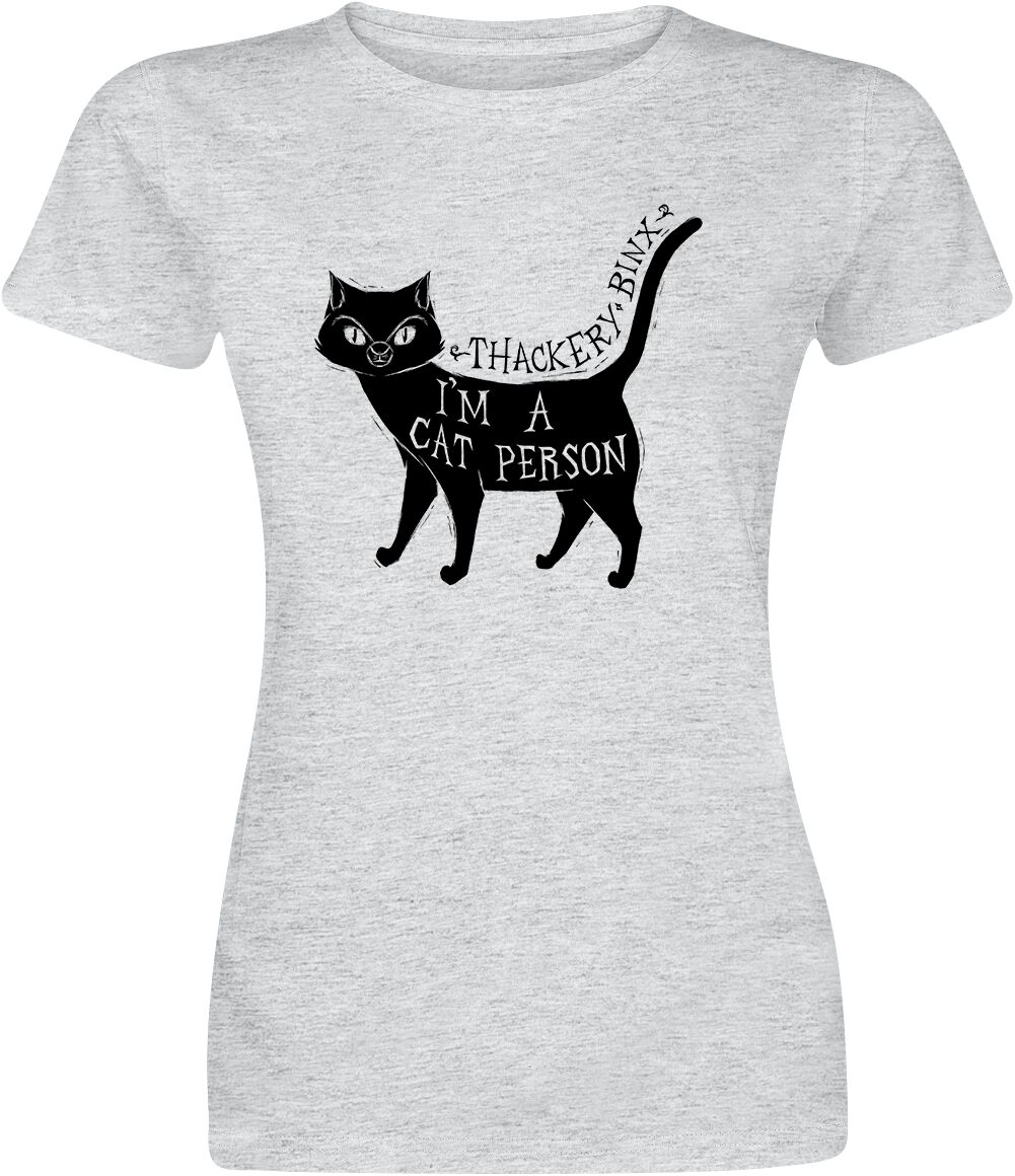Hocus Pocus - Cat Person - T-Shirt - Donna - grigio