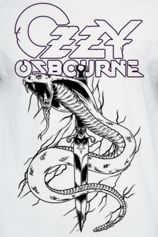 Große Größen Männer Vintage Snake | Ozzy Osbourne T-Shirt