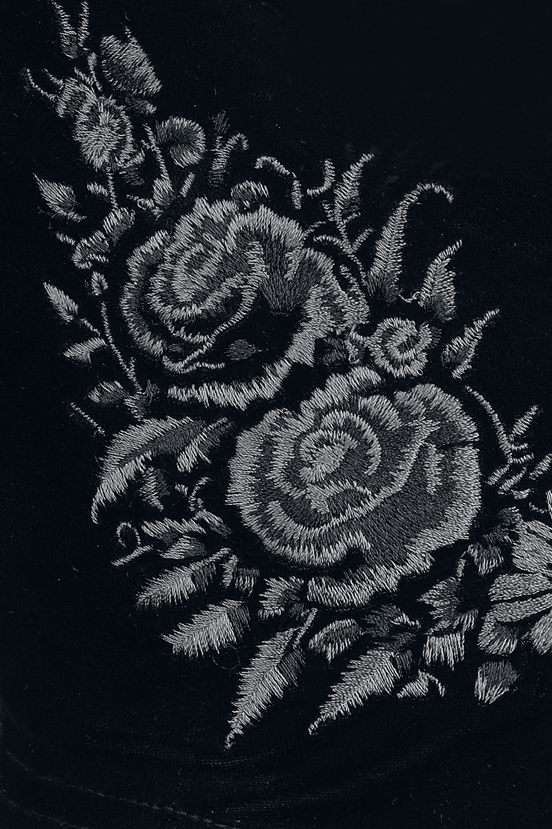 4068143447287 - Nocturne Nights - A DevilS Rose Underbust Corset Korsett schwarz in 4XL