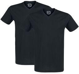 Doppelpack T-Shirts mit V-Ausschnitt