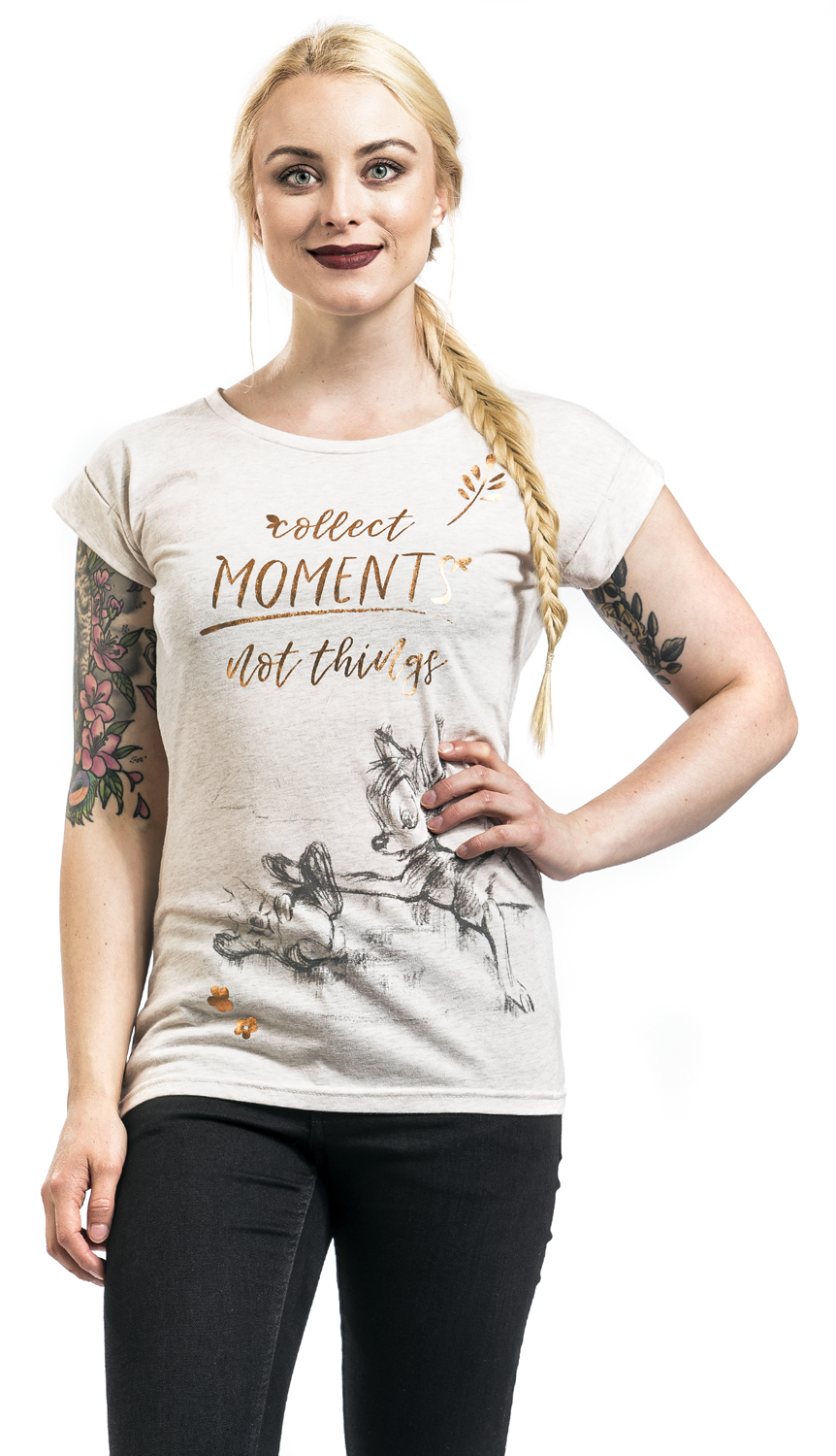 Bambi Collect Moments Not Things T-Shirt creme meliert