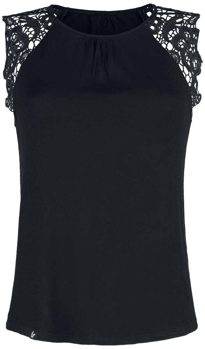 Forplay Top - Sleeve Lace Top - S bis XXL - für Damen - Größe S - schwarz
