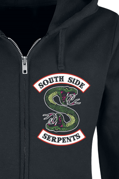Riverdale Southside Serpents Kapuzenjacke schwarz
