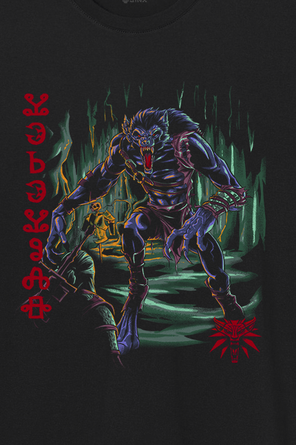 The Witcher - Gaming T-Shirt - 3 - Wolf's Clothing - S bis XXL - für Männer - Größe XL - schwarz