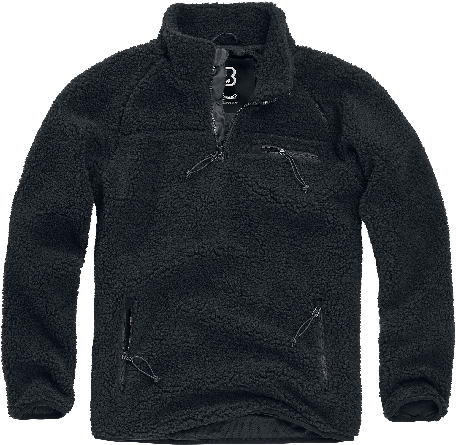 Brandit - Teedy Fleece Troyer - Sweatshirt - black image